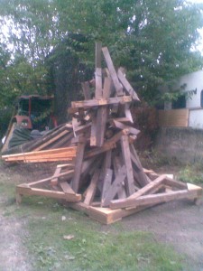 Abfallholzskulptur "PHOENIX aus dem AbFall"